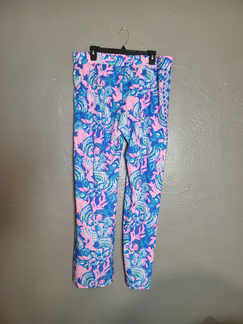 Lilly Pultizer Bal Harbour Women’s Palazzo Pants Blue Tang Seaside EUC XL - Picture 3 of 10